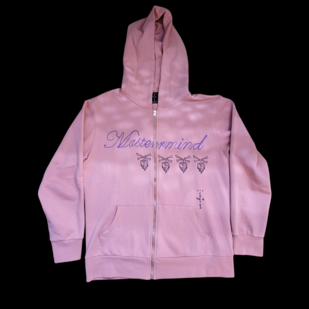 Travis scott & Mastermind Japan cactus jack Zip up hooded sweatshirt.